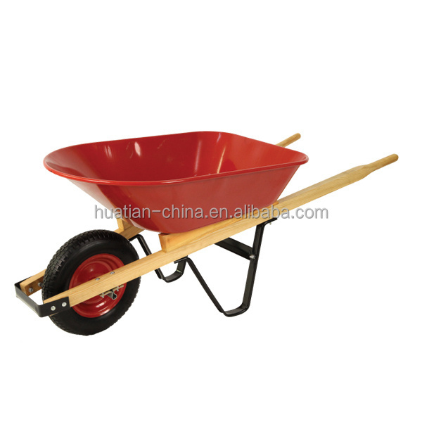 WB4014 wooden handle wheelbarrow, motorized wheel barrow