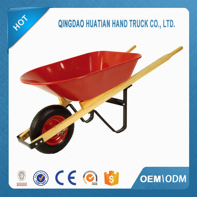 WB4014 wooden handle wheelbarrow, motorized wheel barrow