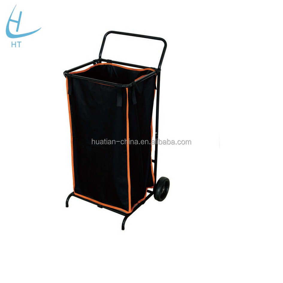 Lawn Garden Leaf Bag Cart /Folding Rolling Garden Cart,shape handcart Canvas tool cart Leather-cloth tool trolley