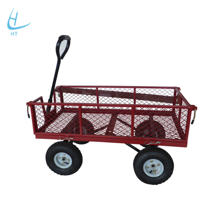 Free sample top selling foldable wagon trolley cart for garden