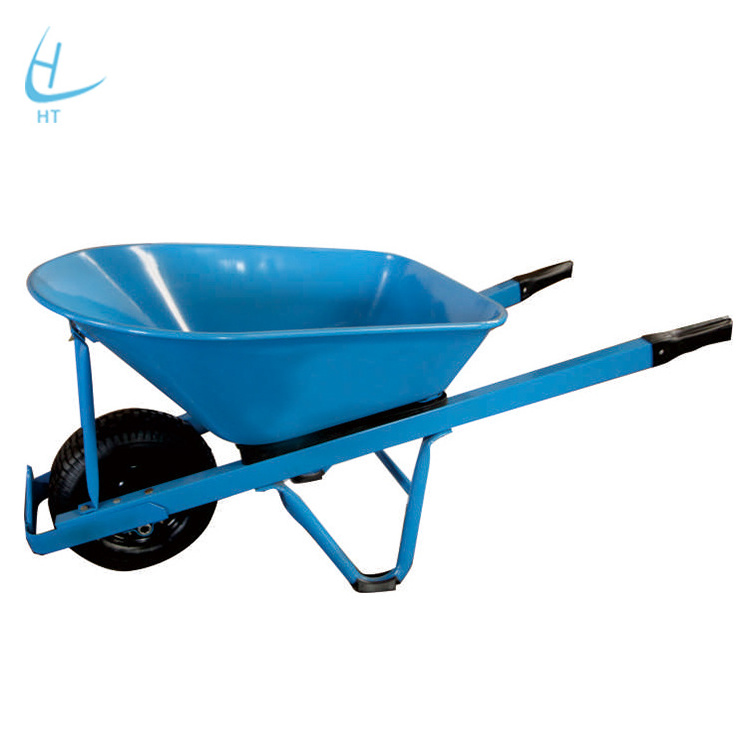 Functions of farm tools wheelbarrow with brake, garden wheelbarrow