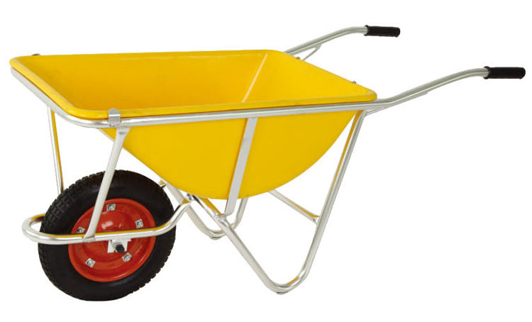 Japanese Wheel Barrow, 120Kg Capacity Aluminum Frame Wheelbarrow