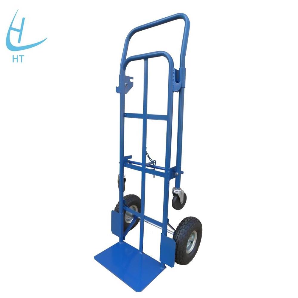 light duty foldable hand pull trolley folding metal hand pull cart