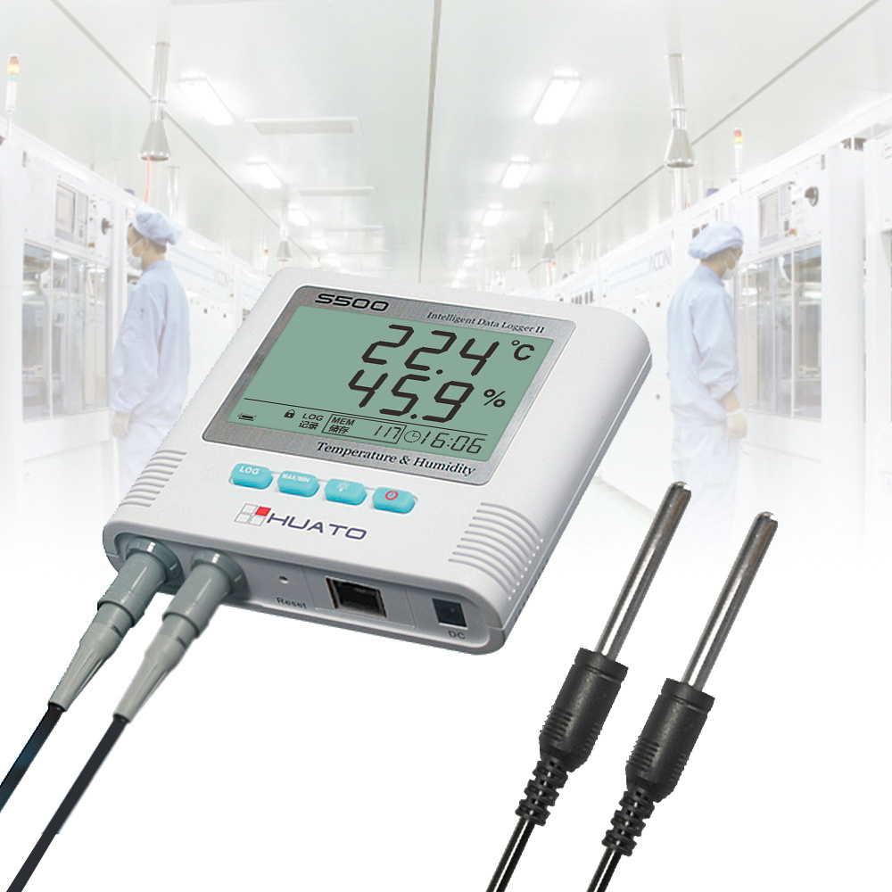 Ethernet thermometer data logger monitor solution for cold storage freezer