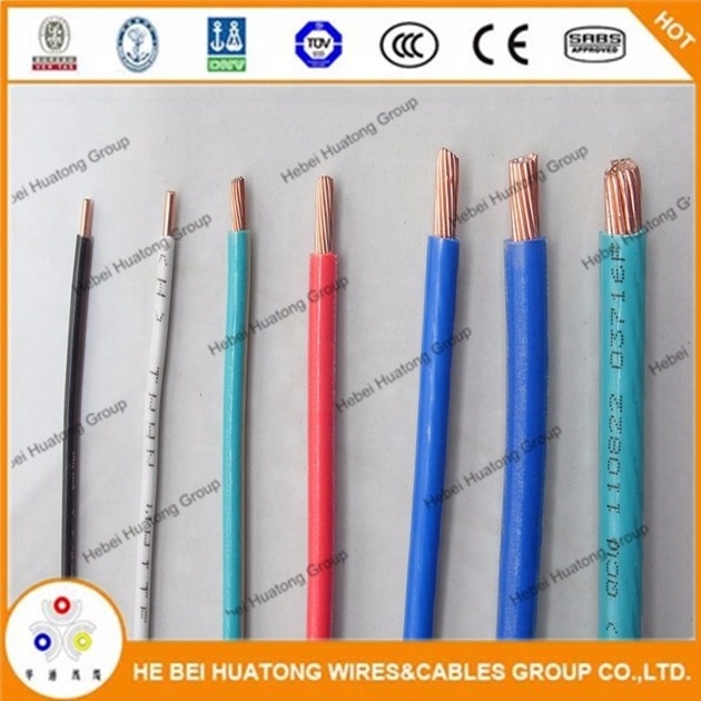 Good Price 6 AWG THHN THWN-2 Stranded Copper Building Wire Nylon Wire Construction Cable electric wire cable 6 awg cable