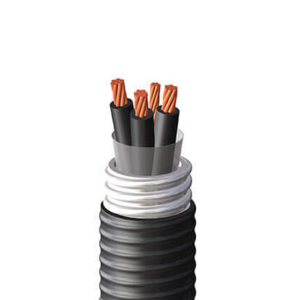 CU 600 1000V XLPE PVC Jacket. XHHW-2  VFD  Type MC-HL  Corrugated Armor Power Cable