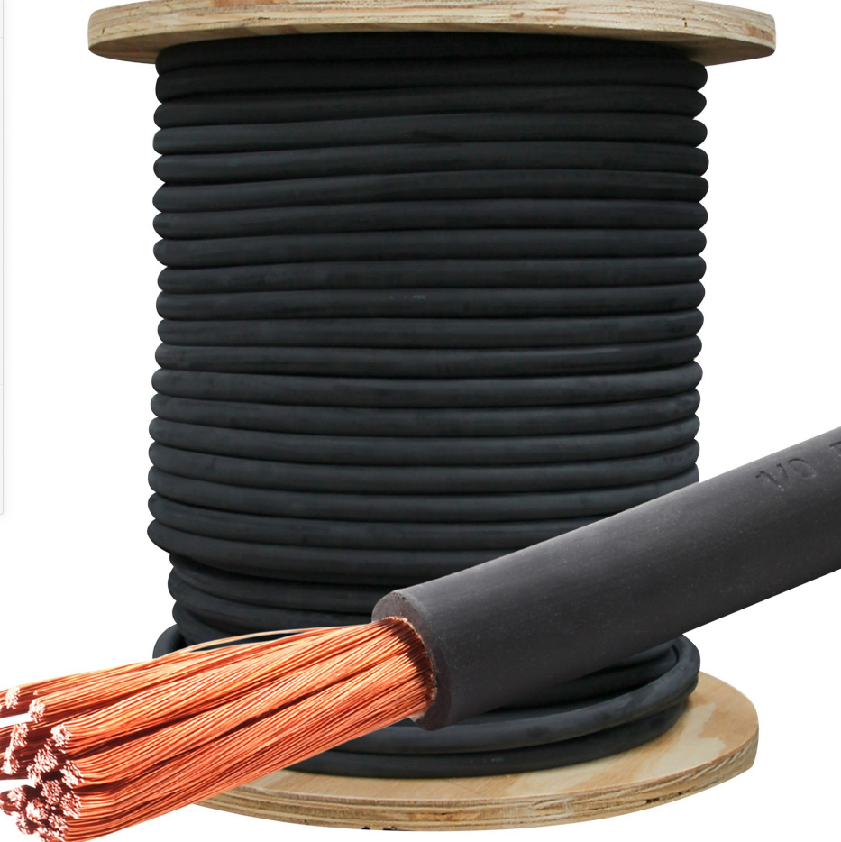 Flexible Cable Welding Cable UL Certification Rubber 10 Awg 2/0 Gauge Awg Copper Power Supply EPDM Stranded Cable Insulated 600V