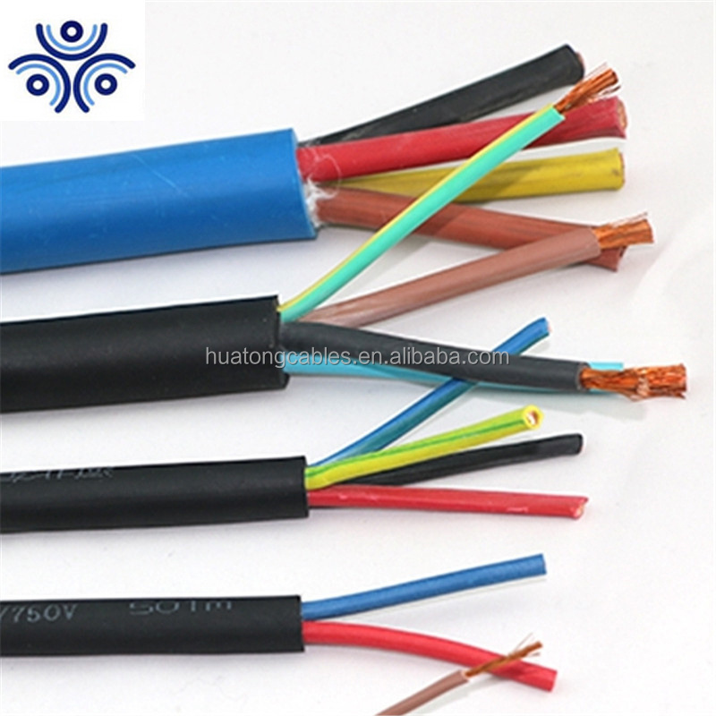 VDE Certification 450/750v rubber insulated flexible power cable H07RN-F cable  3g2.5mm2