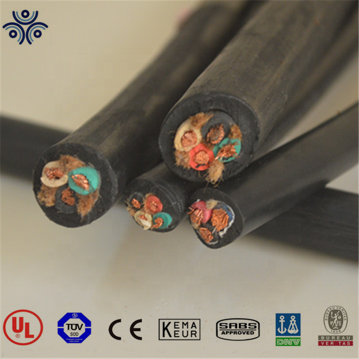 600V CUL UL 62 Soow sjow cable 10awg 12awg flexible copper conductor soow cord with black jacket