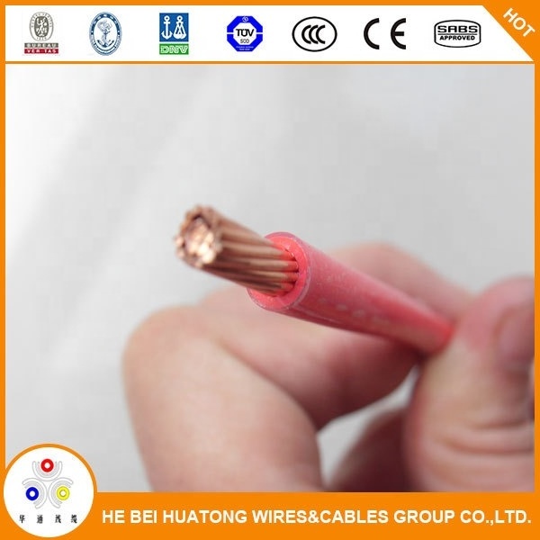 Good Price 6 AWG THHN THWN-2 Stranded Copper Building Wire Nylon Wire Construction Cable electric wire cable 6 awg cable