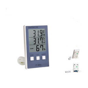 CX-201A Indoor Outdoor Temperature Humidity Meter C/F LCD Display