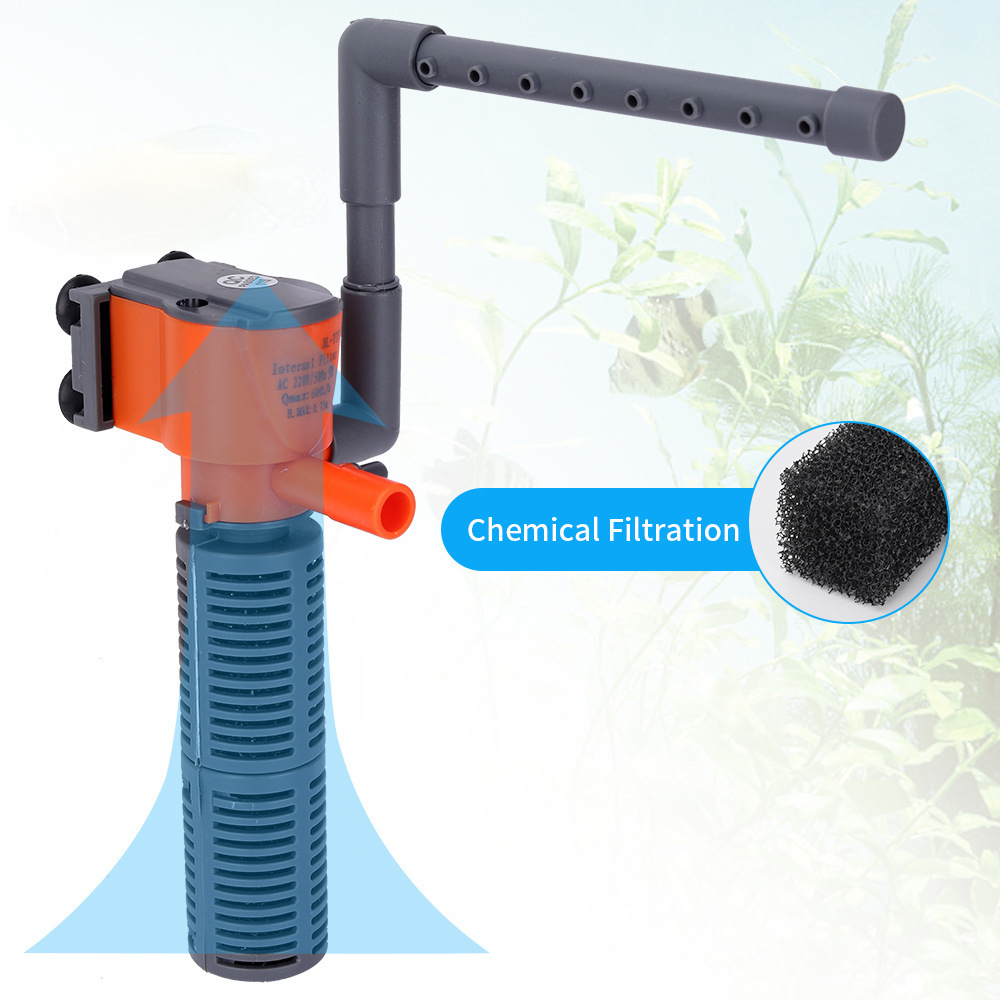 Small aquarium Filter Mini aquarium 3-in-1 built-in submersible pump Oxygenated filter pump