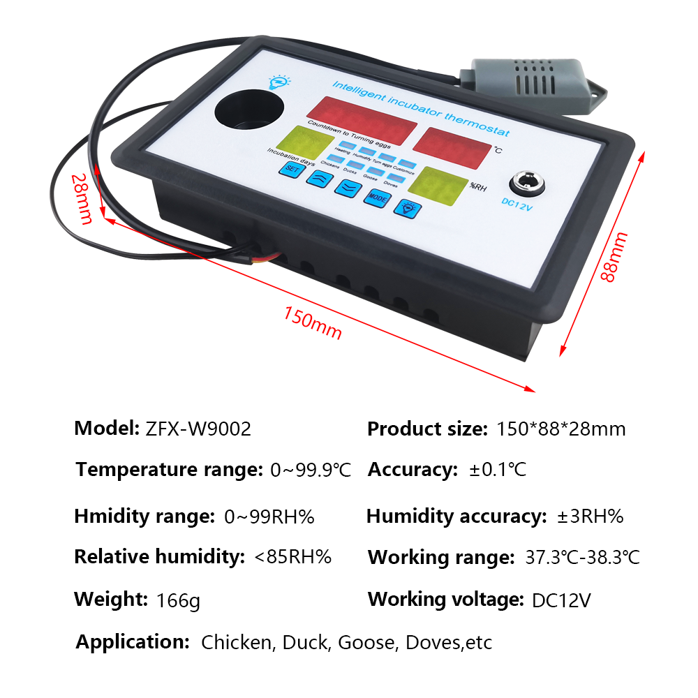 Cheap Price Temperature Humidity w9002 Automatic Digital Chicken Xm18 Egg Incubator Controller