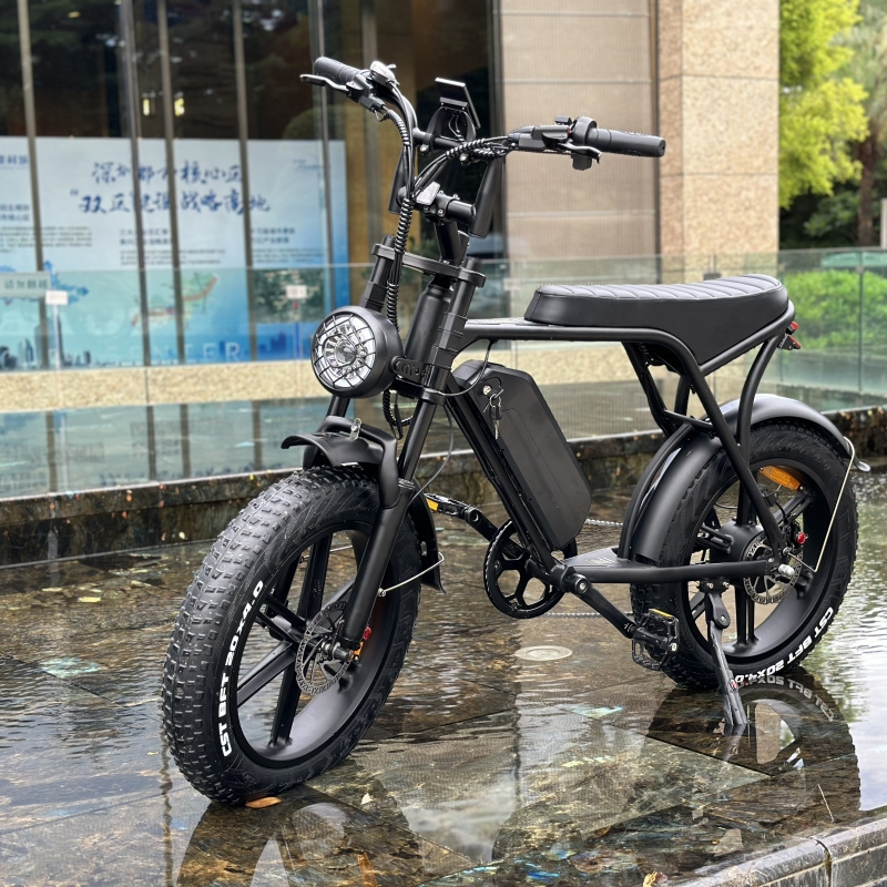 Ouxi V8 Aluminum Alloy 500W 48V 15Ah Dual batteries Dual Motors Full Suspension Fat Ebike electric bike