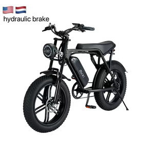 Original electric fatbikes 750w available in EU USA 20inches electric fat bike for adults Ouxi V8 fattire ebike 7 speed