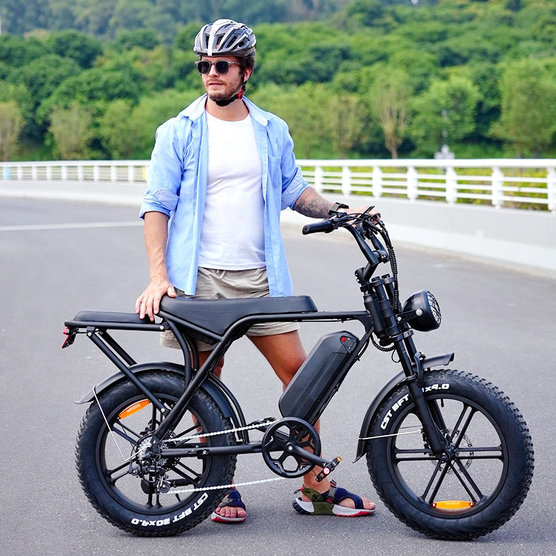 20 inches electric fat tire bikes Ouxi v8 fat tire electric bikes available in EU USA warehouse 70km range e-bikes