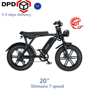 20 inches fat e-bikes Ouxi electric fat tire bikes 50km/h max speed electric bicycle in EU USA warehouse