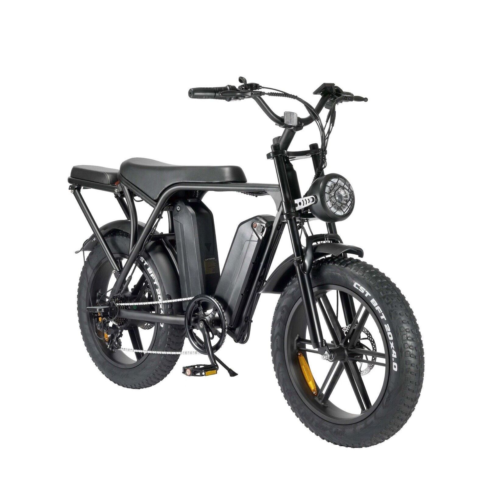 OUXI V8 Dual Battery E bike with 2 battery Rear Seat Fat Tire E bike 250w 500w 1000w