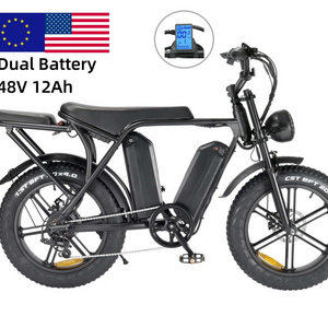 OUXI V8 Dual Battery E bike with 2 battery Rear Seat Fat Tire E bike 250w 500w 1000w