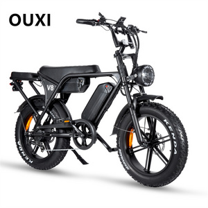 OUXI V8 X8 H9 fat tire electric bike bicicleta electrica foldable fatbike 250w 25kmh off road ebike EU warehouse fast ship