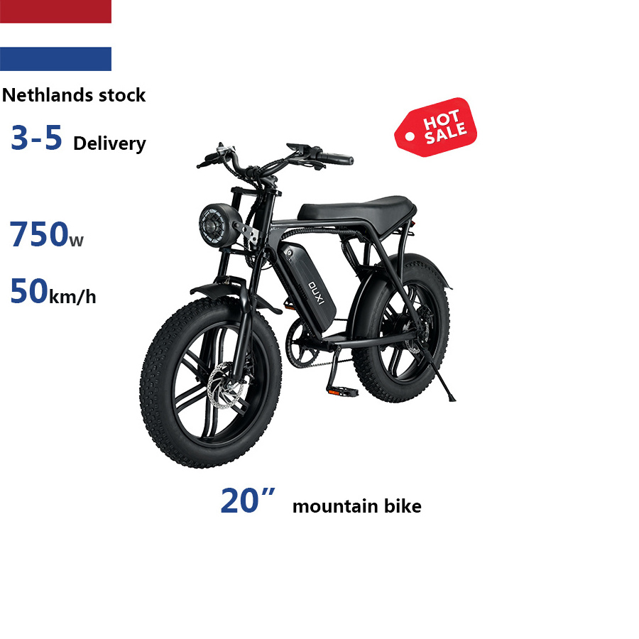 Ouxi V8 Retro e-bicycle electric bike in EU USA warehouse 20 inches fat tire electric bike 50km/h Electric Bike