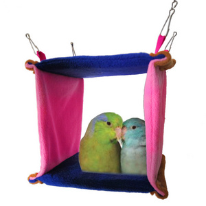 Parrot Sunbeam Hammock - Cozy Bird Nest with Insulated Thickened Triangular Design, Warm and Cotton Nest Tunnel Cylinder Tent