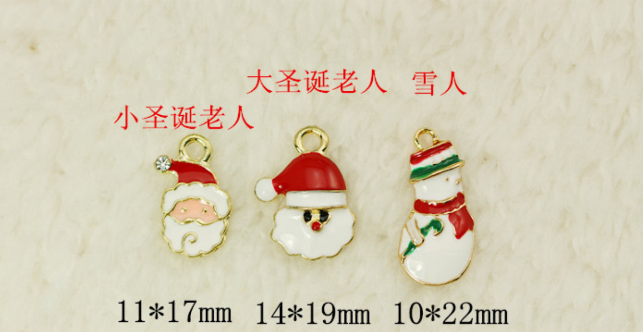 Wholesale Christmas snowman Jewelry Charms Various Zinc Alloy Metal Charms Pendants DIY for Necklace Bracelet Jewelry