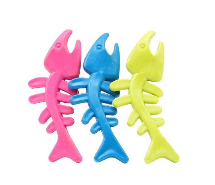 Wholesale Newest colorful bone shape TPR pet dog toy