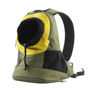 Wholesale canvas breathable portable cat pet dog carrier bag pack