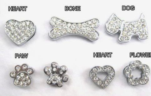 Wholesale stocked zinc alloy dog charms for DIY collar and jewelry making