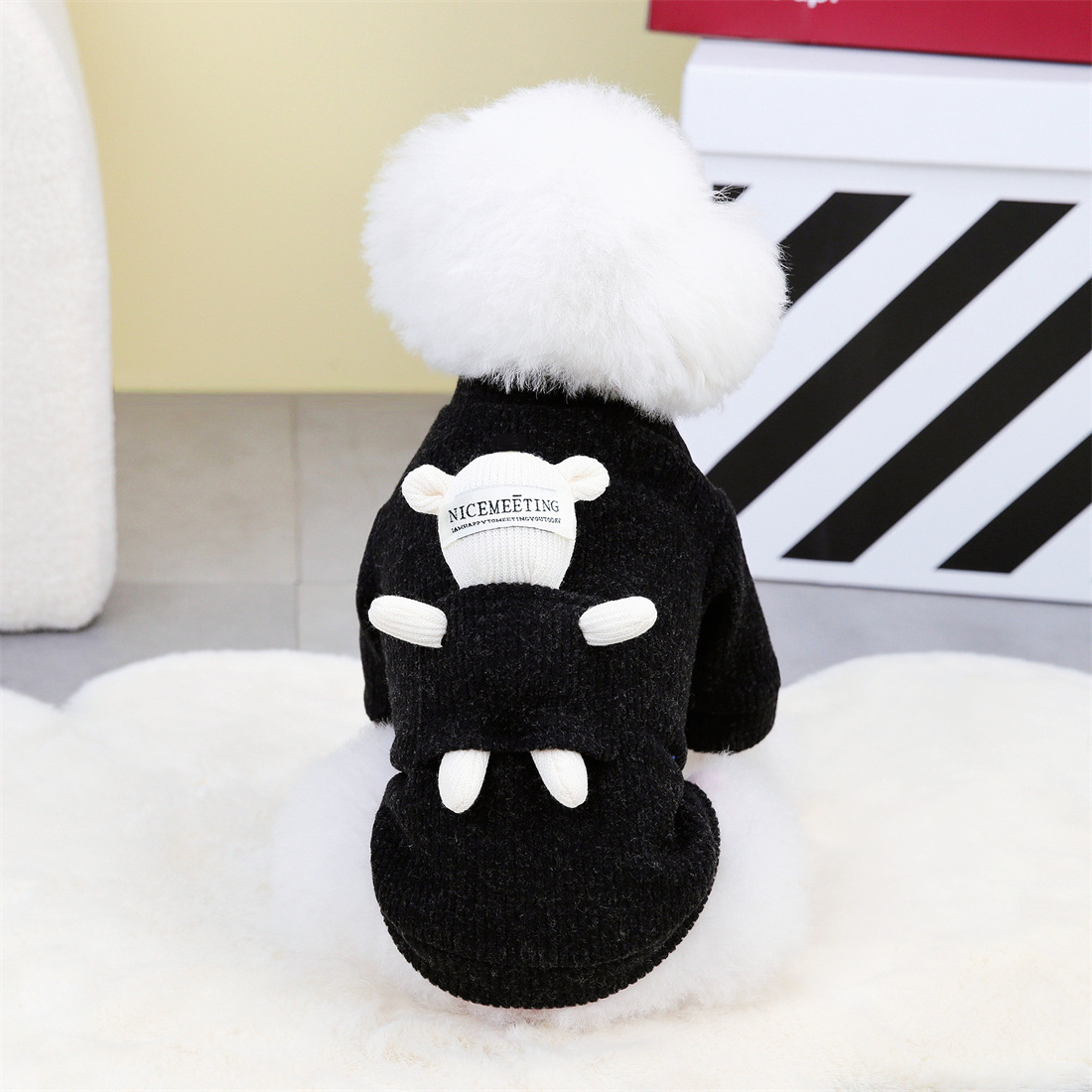 Dog Clothes Autumn Winter Pet Apparel Teddy Cat Winter Pet Clothes Thickened New Style 23 Bear Sweater