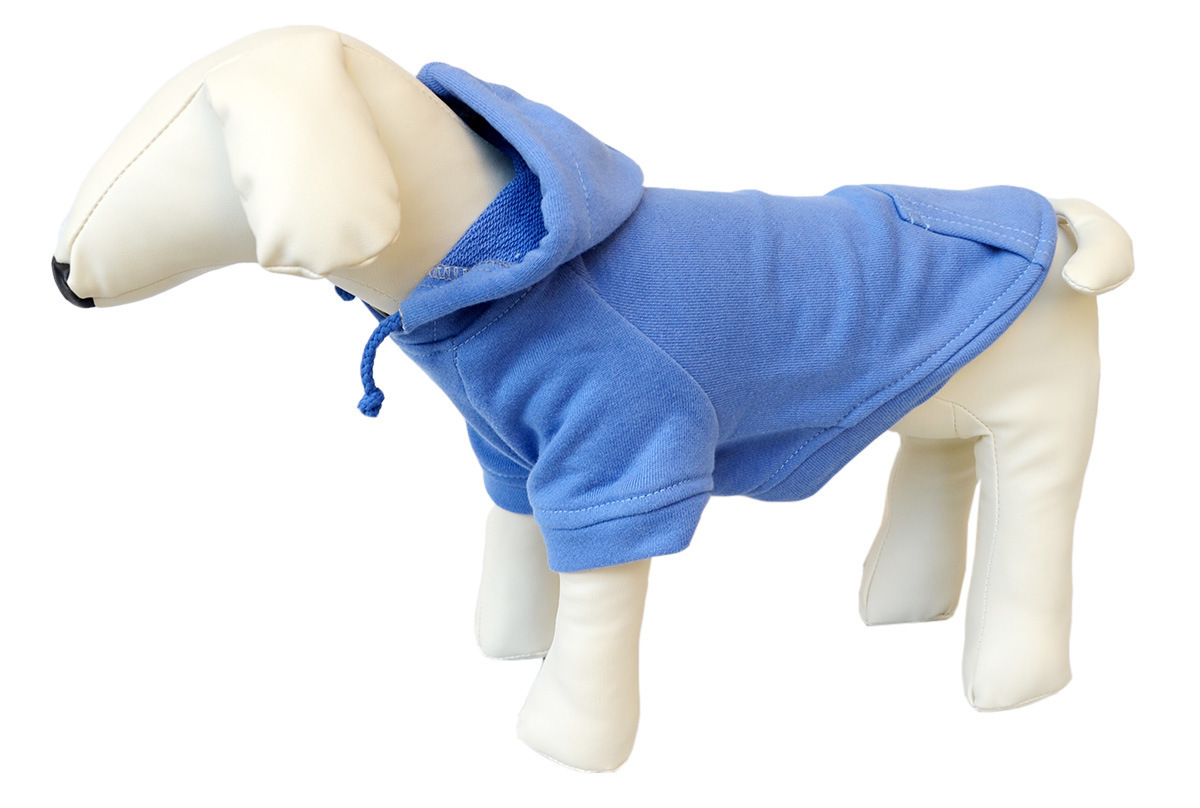 High quality cotton pet dog blank hoodie clothes with pocket