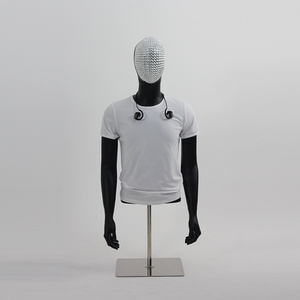 Fashion  Half Body torso mannequin black male mannequin torso dummy model