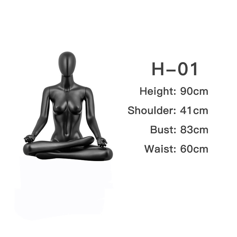 Wholesale Fiberglass full body sports female yoga mannequin for sale