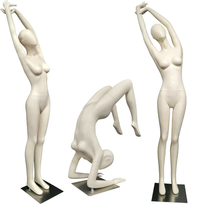 Wholesale Fiberglass full body sports female yoga mannequin for sale