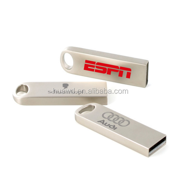 various capacity high speed micro metal udp chip flat USB flash drive/memory stick souvenir