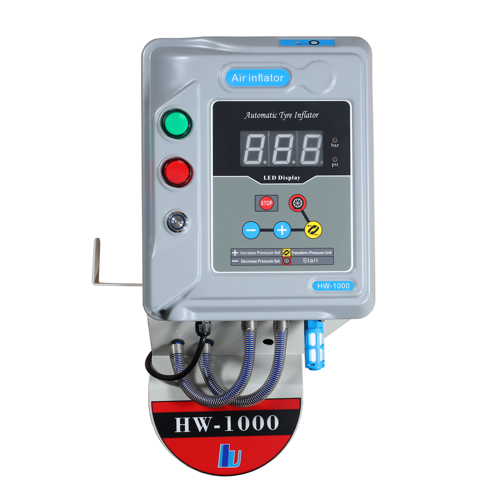 HW1000 Surprise Price 50-100Psi Automatic Tire Inflator machine / Digital Smart Tire Inflator without pedestal