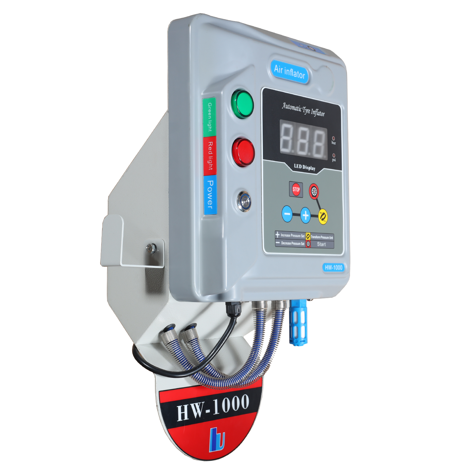 HW1000 Surprise Price 50-100Psi Automatic Tire Inflator machine / Digital Smart Tire Inflator without pedestal