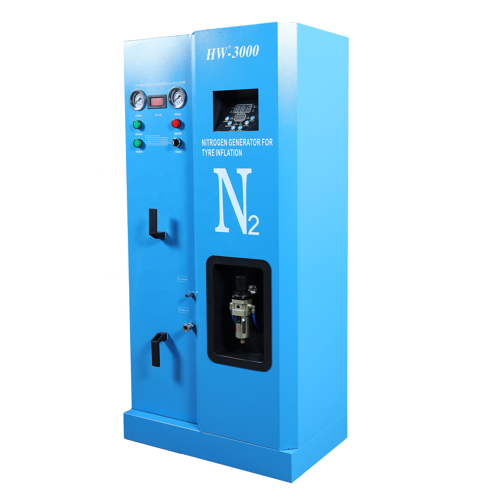 Digital Tire nitrogen  Inflation System Blue/Red 220V 50-60HZ automatic tire inflating nitrogen generator