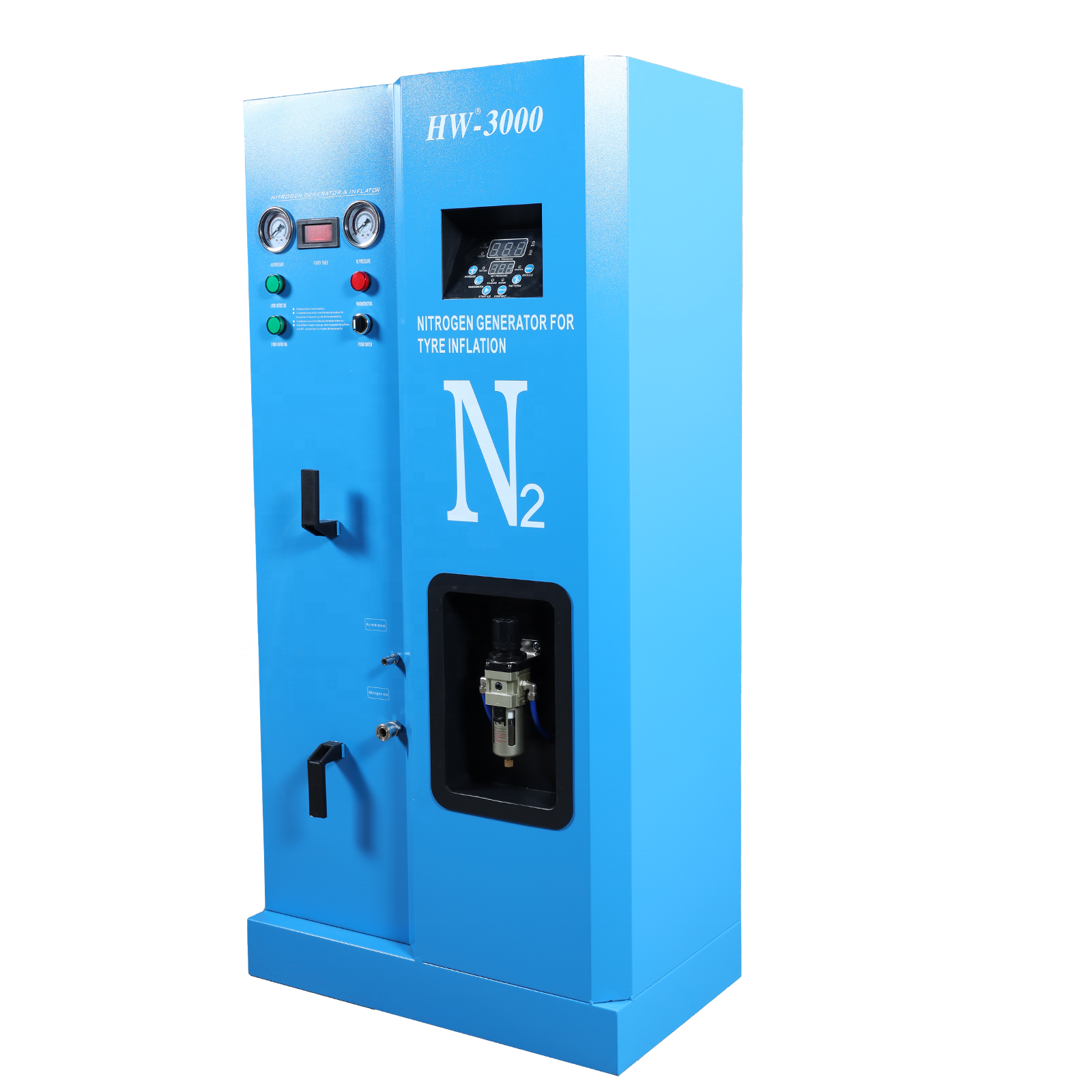 Digital Tire nitrogen  Inflation System Blue/Red 220V 50-60HZ automatic tire inflating nitrogen generator