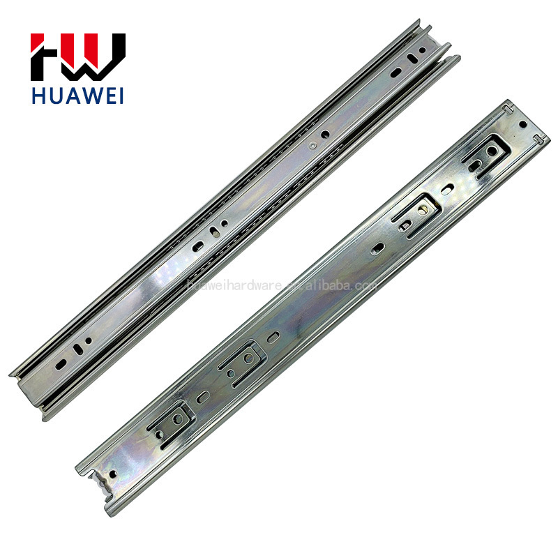 HUAWEI 45mm Elasticity Drawer Slide Railing Stopper Soft Close Push Open Drawer Slides Runners Soft Close Concealed Slide