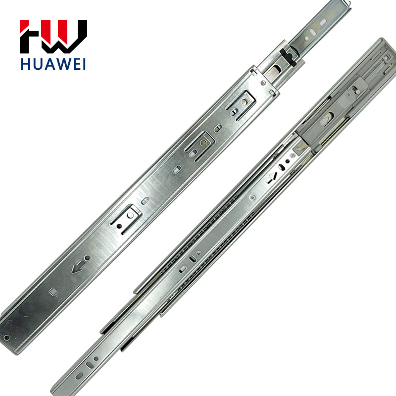 HUAWEI 45mm Elasticity Drawer Slide Railing Stopper Soft Close Push Open Drawer Slides Runners Soft Close Concealed Slide