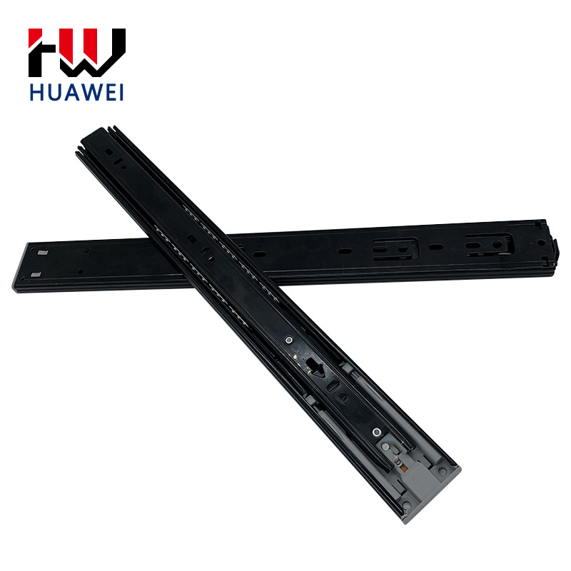 HUAWEI 45mm Elasticity Drawer Slide Railing Stopper Soft Close Push Open Drawer Slides Runners Soft Close Concealed Slide