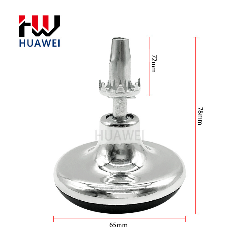 HUAWEI Increase Rod Chrome Bright Abs Plastic Carpet Wheel Support Sofa Leg Bed Caster Furniture Foot Pad