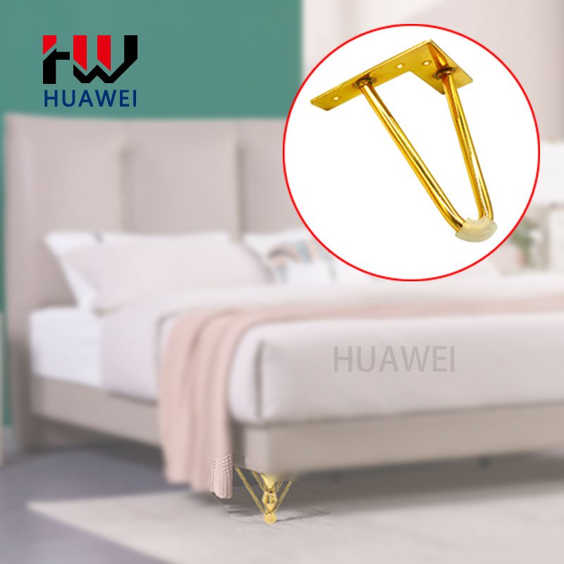 HUAWEI Bathroom Cabinet Feet End Table Legs Cabinet Feet V-Shaped Furniture Feet Solid Steel Metal Sofa Leg