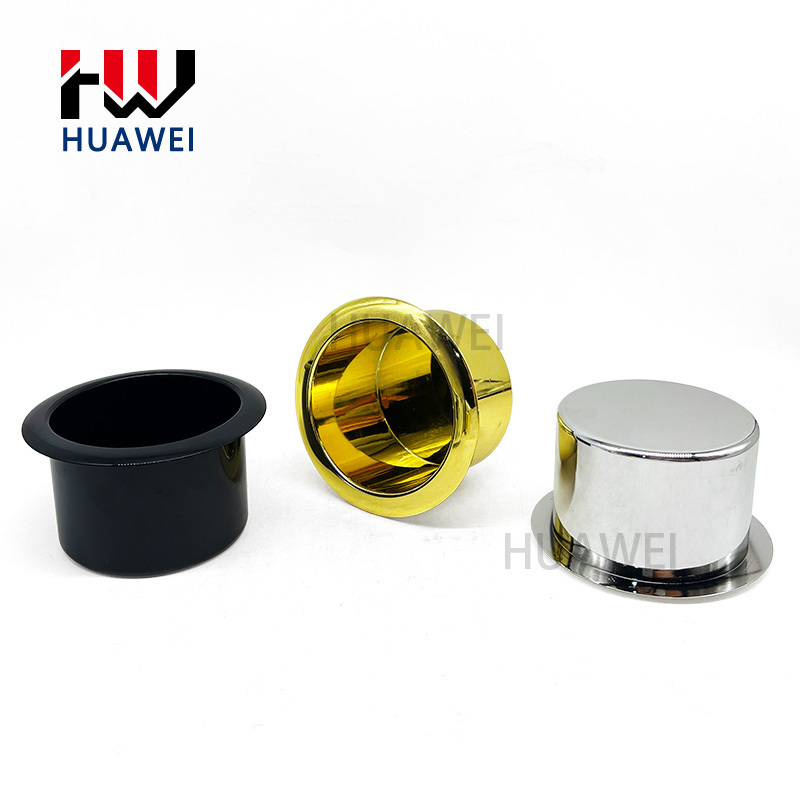 HUAWEI Wholesale Sofa Furniture Aluminium Cup Holder Golden Plating Stainless Steel Sofa Cup Holder Chair Cup Holder