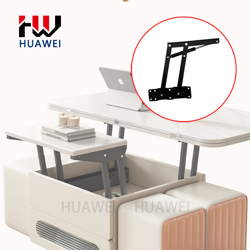 Adjustable Furniture Hardware Accessories Foldable Flip Up Lift Mechanism Top Coffee Table Extending Hinge Mechanisms for Spring