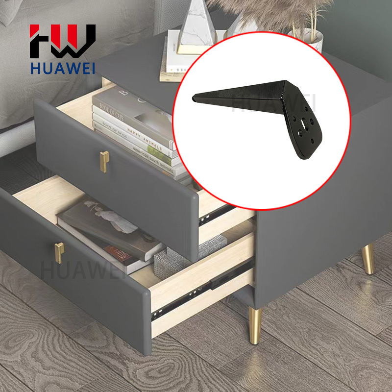 HUAWEI Hardware Furniture Leg Selling in Turkey Metal  Fittings Black Sofa Iron Use Feet Cabinet Leg