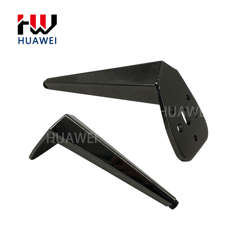 HUAWEI Hardware Furniture Leg Selling in Turkey Metal  Fittings Black Sofa Iron Use Feet Cabinet Leg