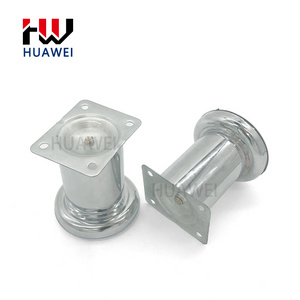 HUAWEI Hardware Accessories ABS Anti-Slip Straight Table Feet Round Tube Pipe Chrome Bed Sofa Feet Metal Cabinet Furniture Legs